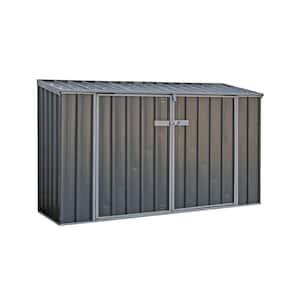 7.5 ft. W x 2.5 ft. D Metal Bike Shed in Woodland Gray with SNAPTiTE Assembly System (20 Sq. ft.)