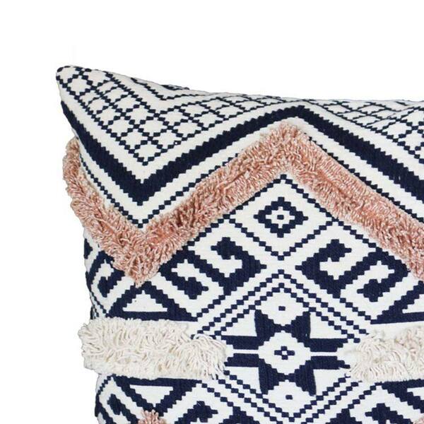 Buy 18 x 18 Cotton Accent Throw Pillows, Geometric Lined Pattern, Set of 2,  Multicolor By The Urban Port