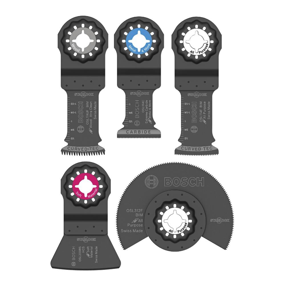 Starlock Oscillating Multi-Tool Accessory Blade Set (5-Piece)