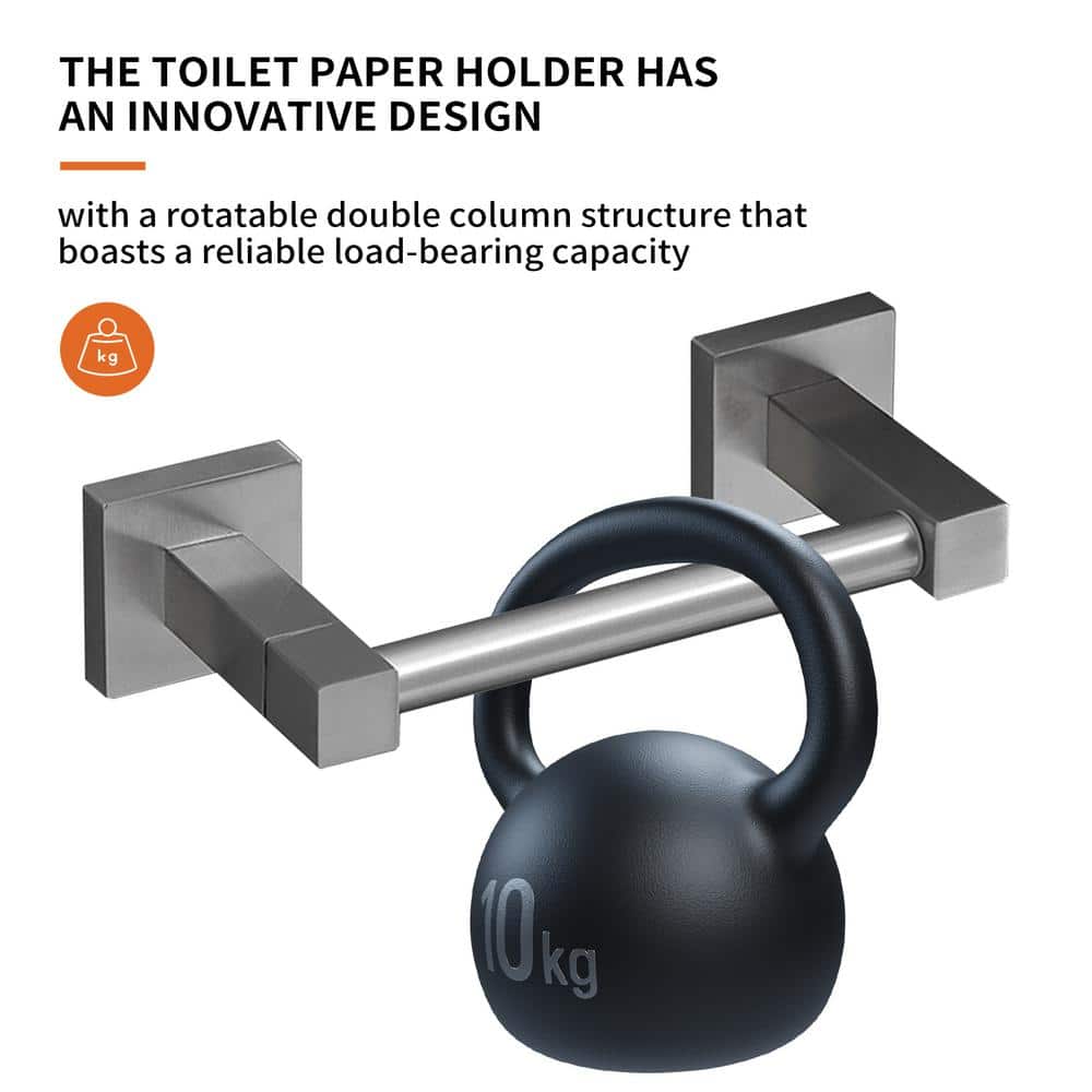 Brushed Nickel Stainless Steel Wall Mounted Toilet Paper Holder
