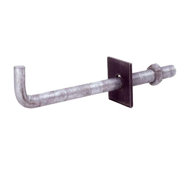 Unbranded 1/2 in. x 10 in. Anchor Bolts with Nuts and 3 in. x 3 in. x 1/4 in. Square Washer