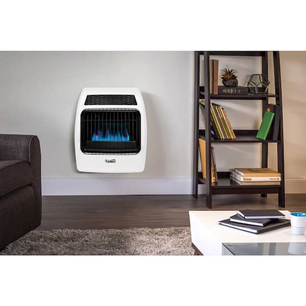 20,000 BTU Blue Flame Vent Free Liquid Propane Thermostatic Wall Heater