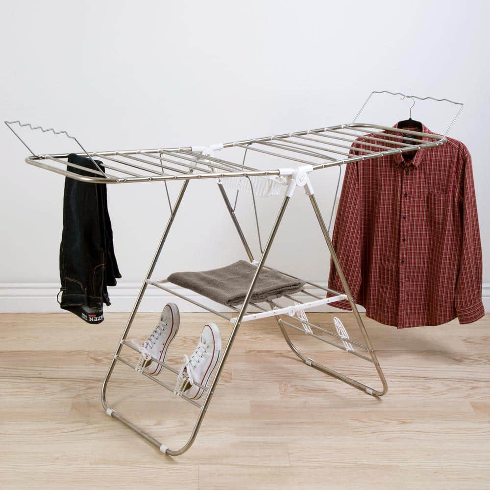 Freestanding Stainless Steel Foldable Laundry Drying Rack