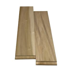 11/16 in. x 4-9/16 in. x 97-11/16 in. Solid Poplar Jamb Side Piece Flat Moulding (2-Pack)