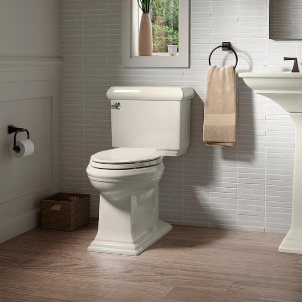 KOHLER Grip-Tight Cachet Q3 Elongated Closed-Front Toilet Seat in Almond