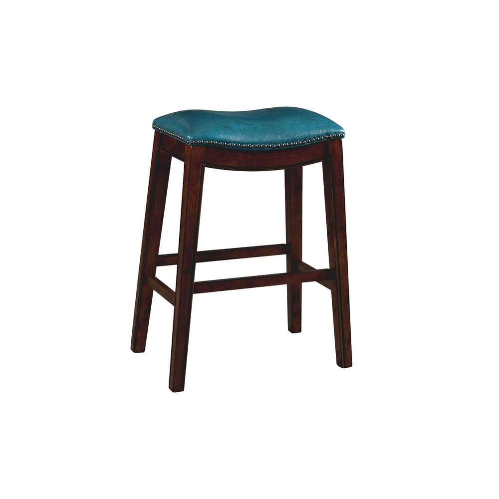 Bowen 30 in. Backless Bar Stool in Blue -  Picket House Furnishings, LFS100BSTBL