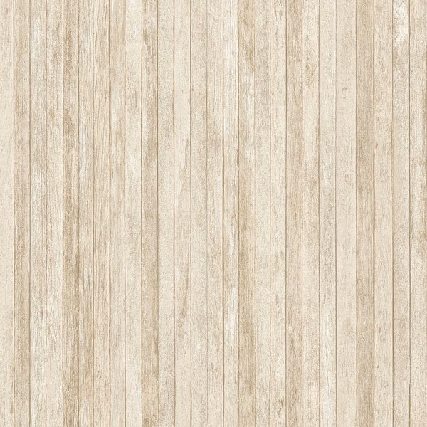 Scrapwood Vinyl Strippable Roll Wallpaper (Covers 56 sq. ft.)