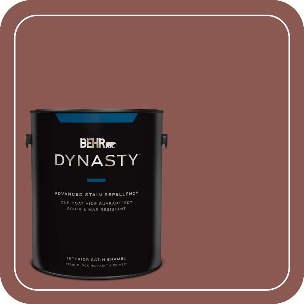 1 gal. #MQ1-20 Rust One-Coat Hide Satin Enamel Interior Stain-Blocking Paint and Primer price history on PriceWatchPro