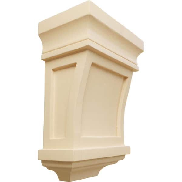 Ekena Millwork 3 in. x 5 in. x 7 in. Unfinished Wood Maple Santa Fe Corbel