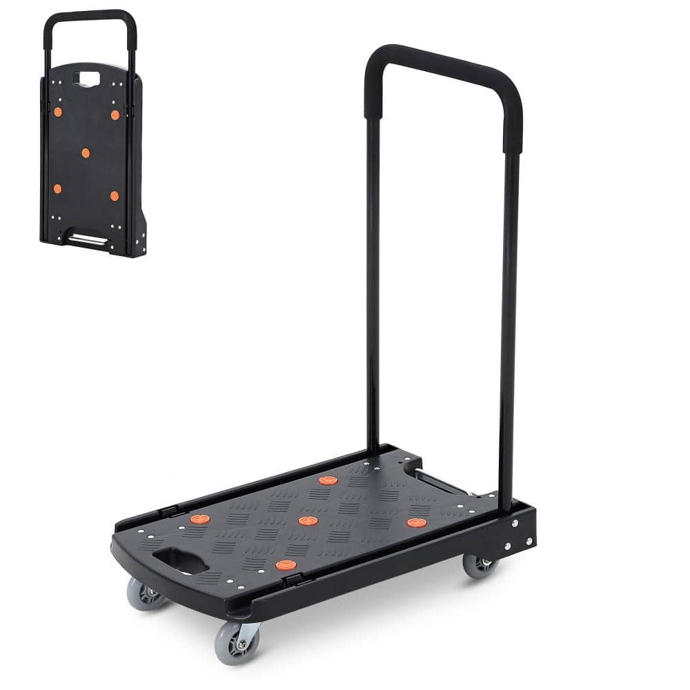 330 LBS Heavy Duty 4-Wheel Foldable Platform Hand Truck with Collapsible Handle for Household Garage Transport price history on PriceWatchPro