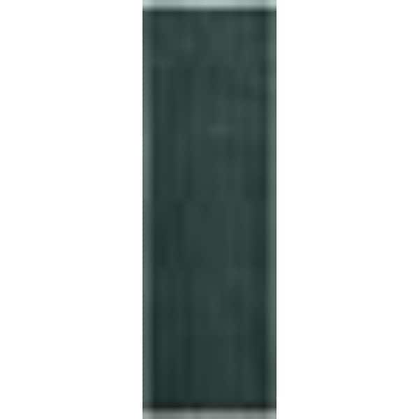 Green 2 x 8 ft. Woven Solid Color Runner Indoor Area Rug