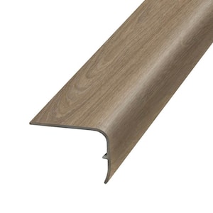 Wolf 1.32 in. Thick x 1.88 in. Wide x 78.7 in. Length Vinyl Stair Nose Molding