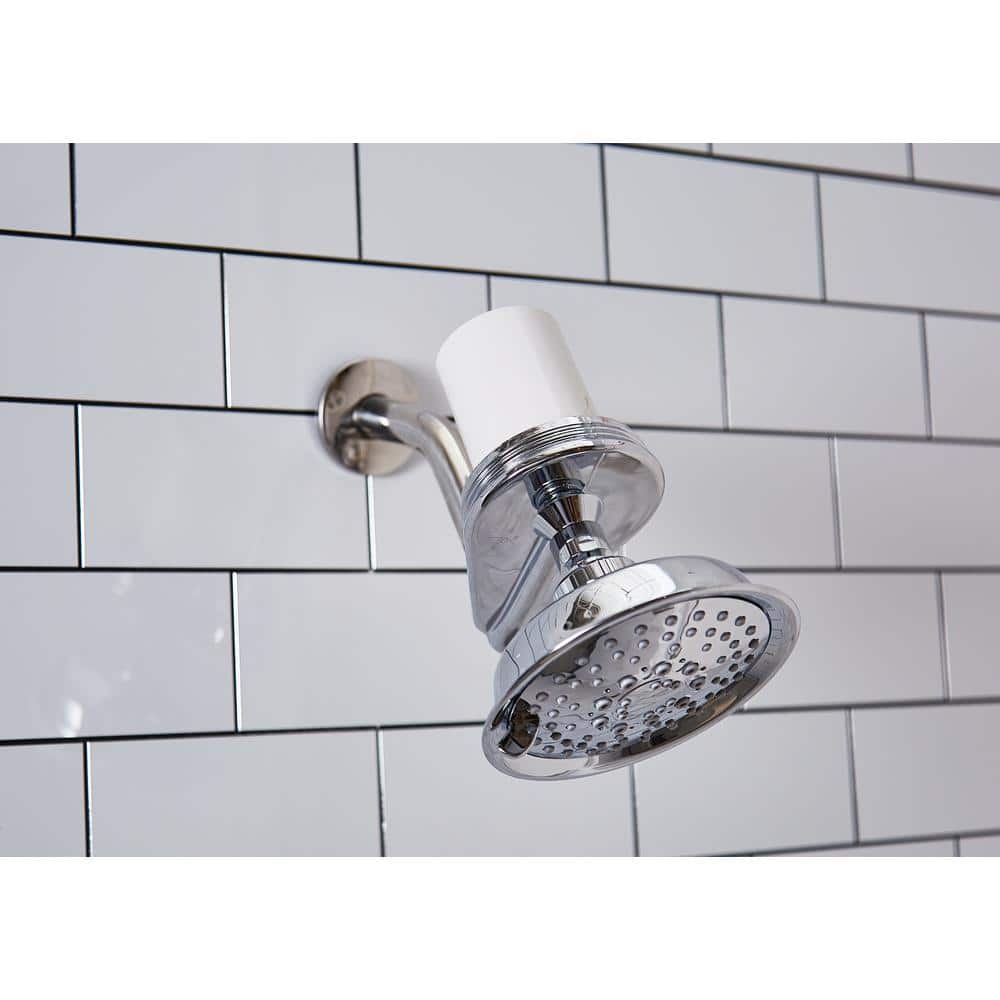 Chrome Universal Shower Head Water Filtration System