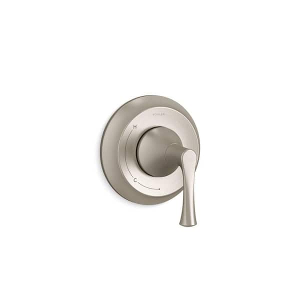 Buckley 1-Handle Wall Mount Valve Trim In Vibrant Brushed Nickel (Valve Not Included)