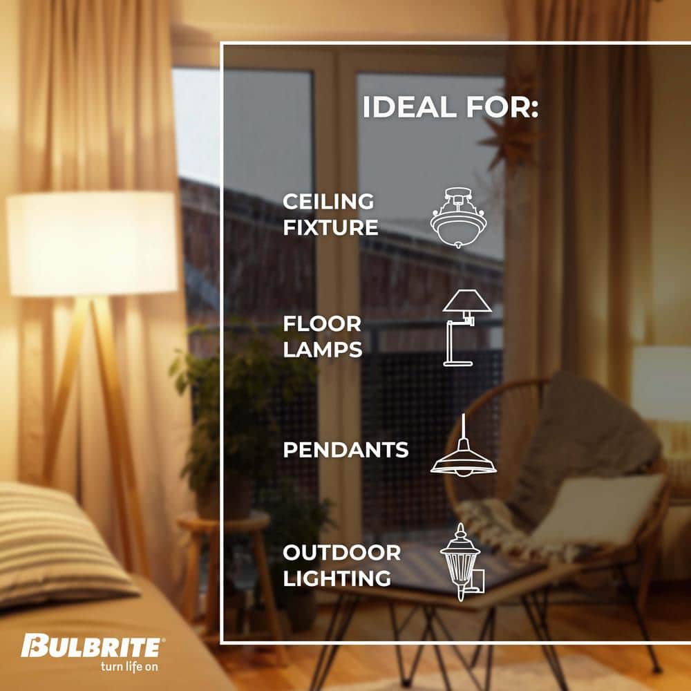 Amber Antique G25 LED Dimmable Light Bulb, 40 Watt Equivalent