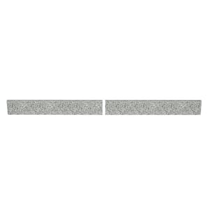 61in. W Grey Granite Vanity Backsplash