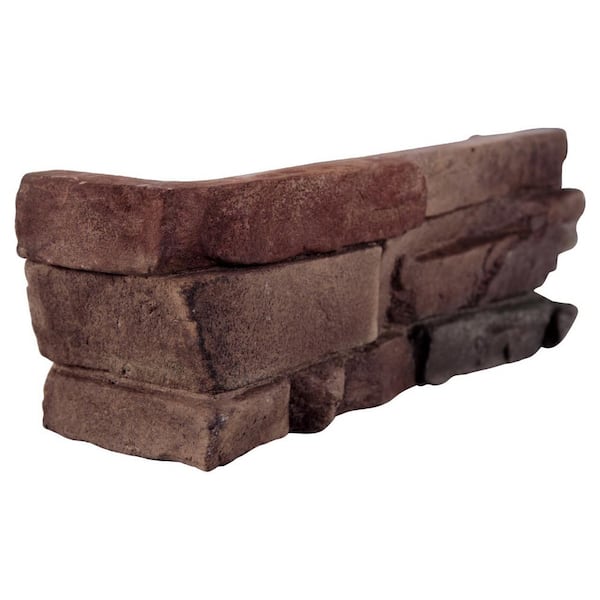 Earthecho Natural 9 in. W x 19.5 in. L Natural Canyon Manufactured Stone Corner Siding