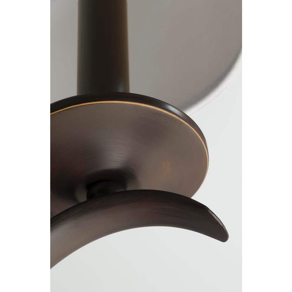 Antique Bronze 9" Wall Sconce with Etched Glass Shade