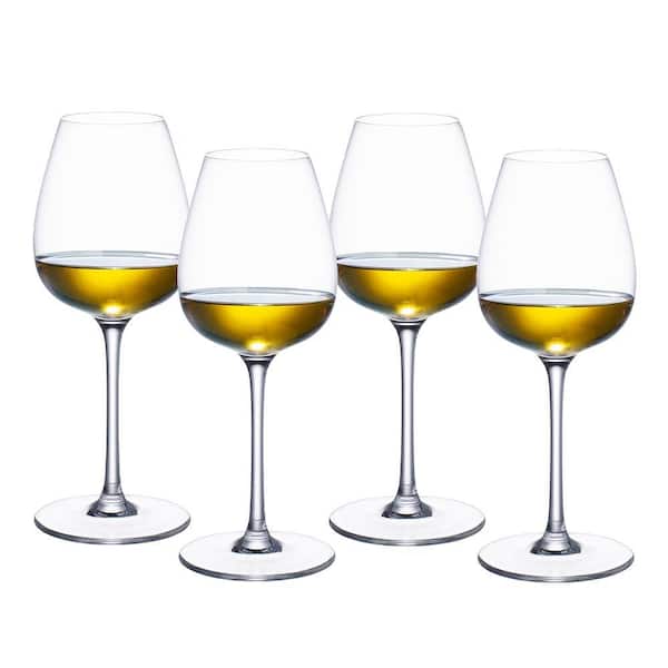 Purismo 13.5 oz. Lead Free Crystal White Wine Glass (4-Pack)
