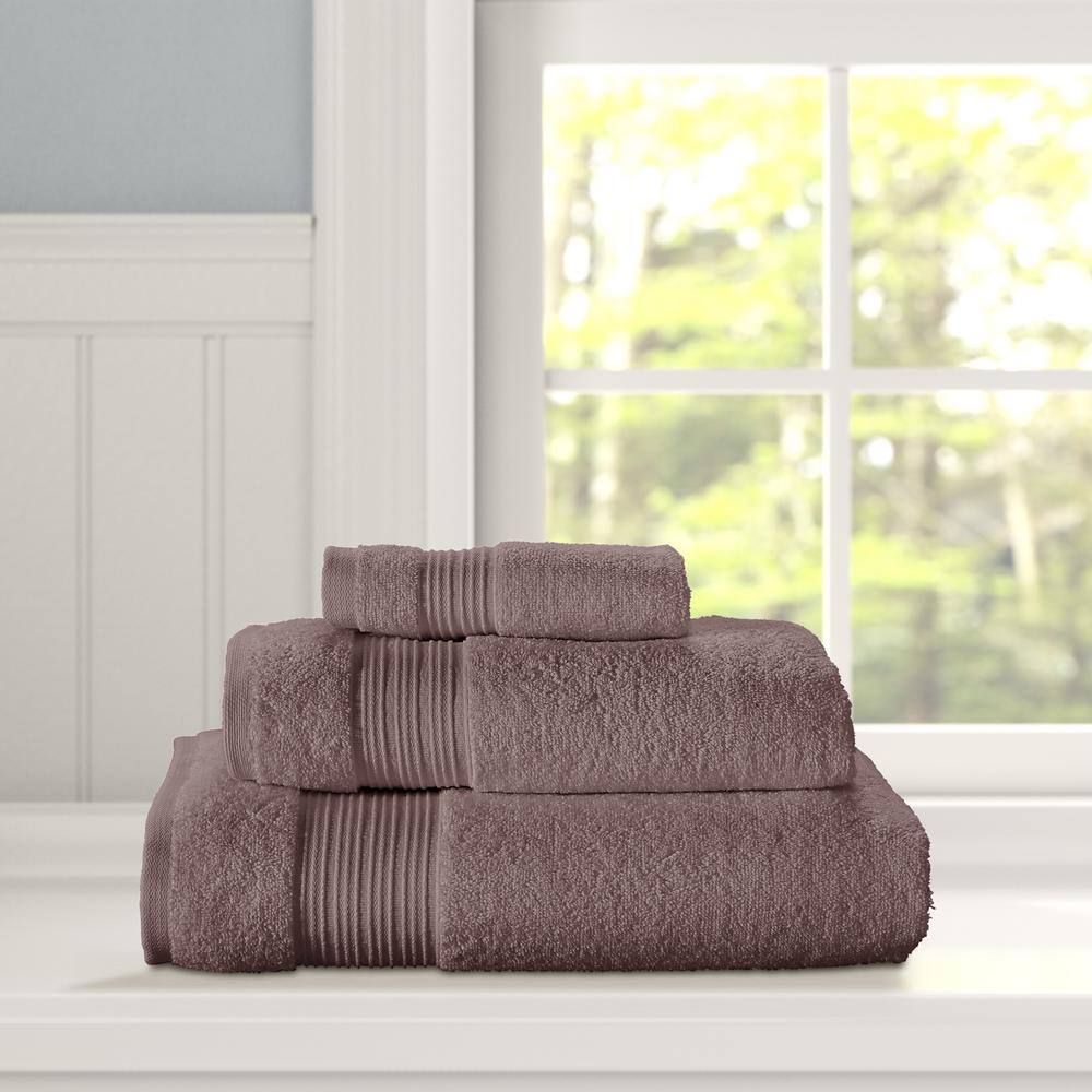 Aubergine Turkish Cotton 2-Piece Bath Towel Set