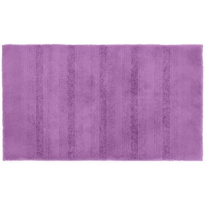 Essence Purple 24 in. x 40 in. Washable Bathroom Accent Rug