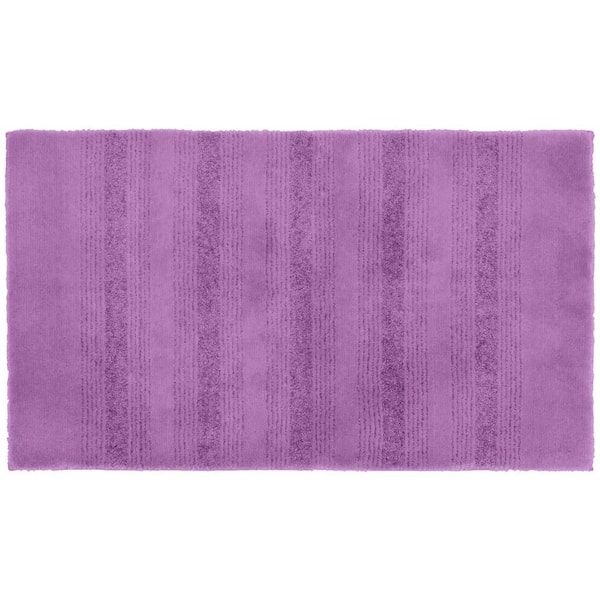 Garland Rug Essence Purple 24 in. x 40 in. Washable Bathroom Accent Rug