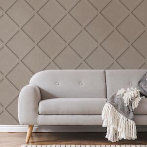 Super Fresco Easy Beige Concrete Panel Wallpaper Sample