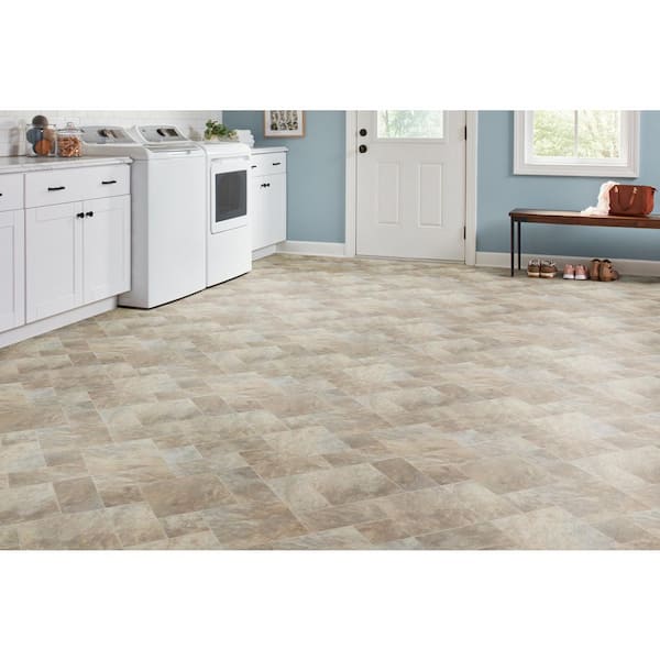 Havana Gray Residential Vinyl Sheet Flooring 10 MIL 12 ft. Wide x Cut to Length