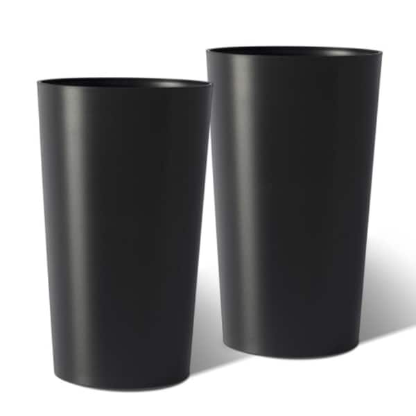 ACEPANO 2-Piece 12.8 in. W x 21.7 in. H Big Tapered Black