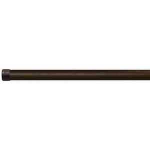 43 in. x 1 in. Dia Telescoping Extension Single Rod in Black