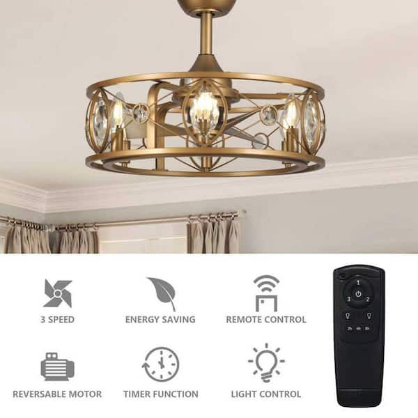 matrix decor 22 in. Indoor Antique Brass Crystal Chandelier