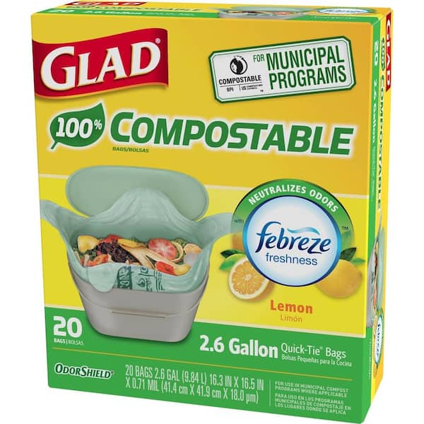 Kitchen Renew Compostable Waste Bags 25-Pk. 2.5-Gals. 