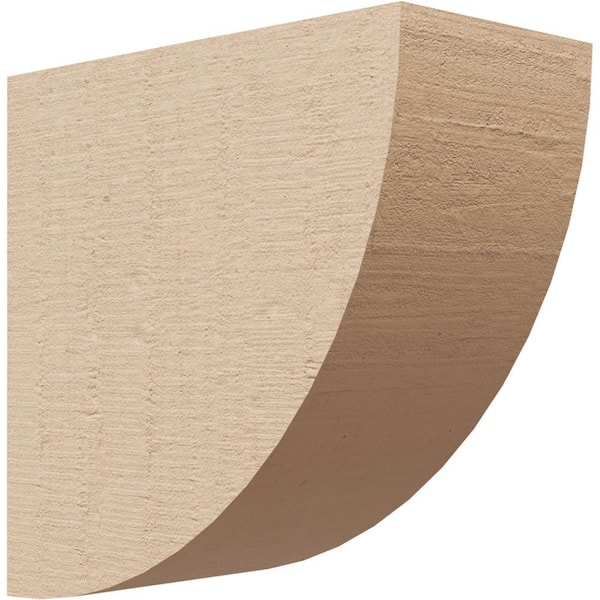 Ekena Millwork 3 in. x 6 in. x 6 in. Series 1 Classic Durham Rough Cedar Woodgrain Timberthane Polyurethane Corbel, Primed Tan