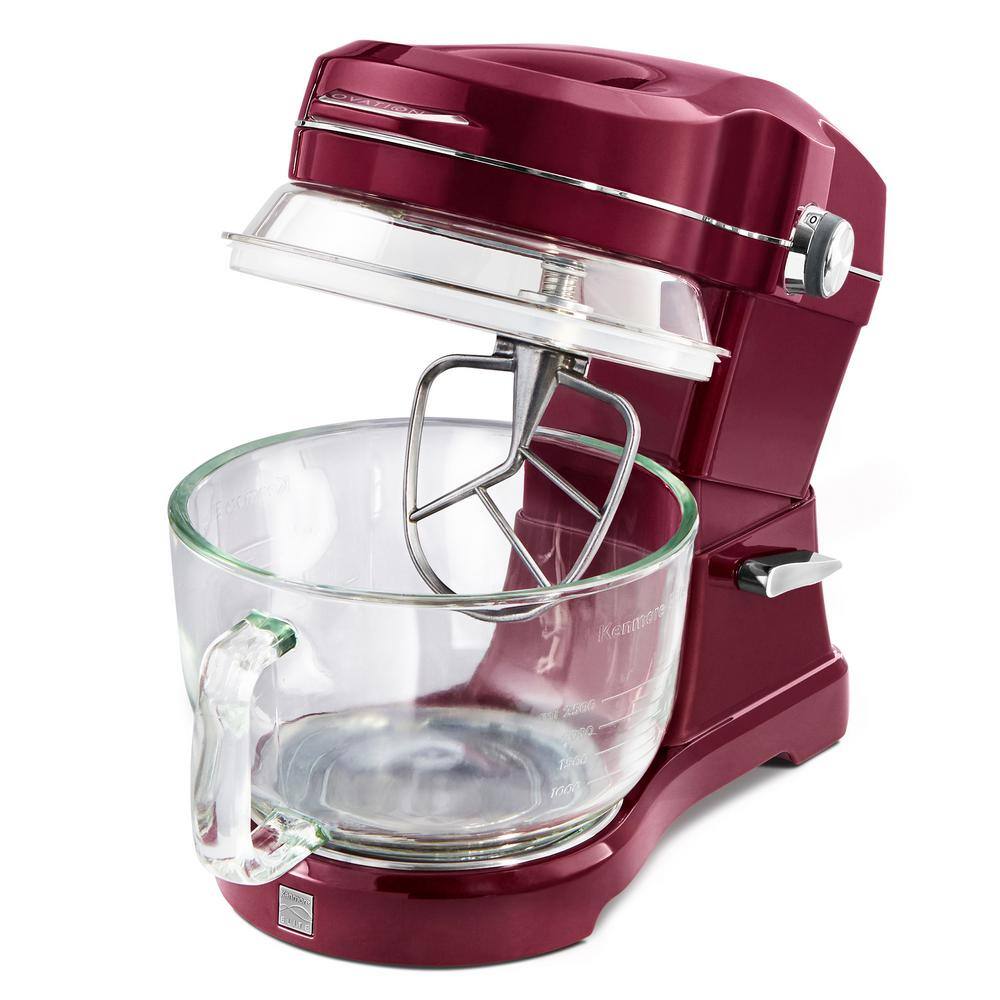 KENMORE  Kenmore Elite Ovation 5 Qt Stand Mixer, 500W 10-Speed, Pour-In Top, Beater, Whisk, Dough Hook, Red - 2