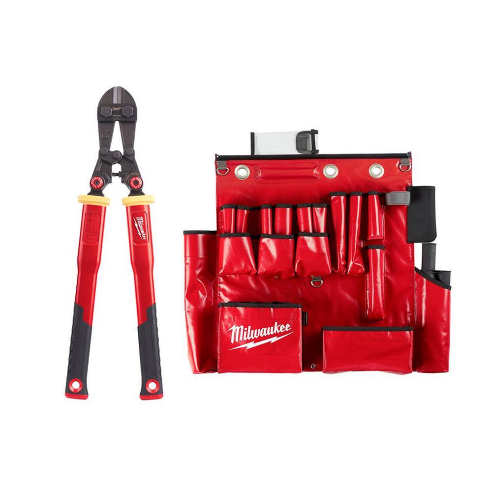 Milwaukee Lineman's Aerial Tool Apron with 24 in. Fiberglass Bolt