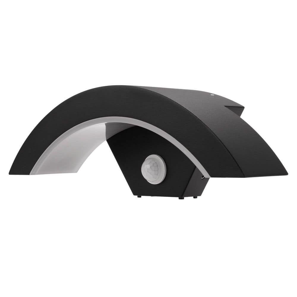 1-Light Black Outdoor Wall Lights LED with Dusk to Dawn Motion Sensing Hardwired Sconce 3000 K Warm White for Patios price history on PriceWatchPro