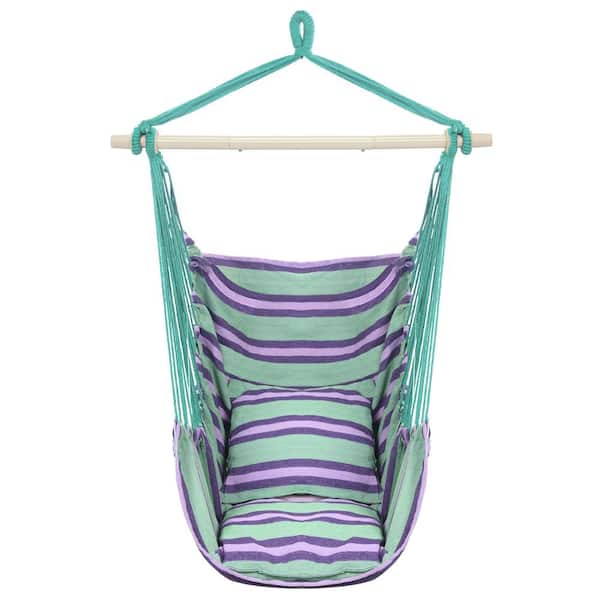 Karl home 2.6 ft. Fabric Hammock Chair Swing with Cushions