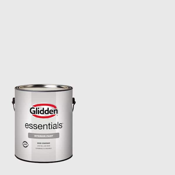 Glidden Essentials 1 gal. PPG1043-1 Snowbank Flat Interior Paint