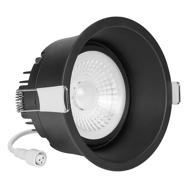 Maxxima 4 in. 5 CCT Adjustable LED Slim Regressed Eyeball Gimbal