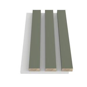 Sample 10 in. x 6 in. x 0.8 in. Acoustic Vinyl Wall Cladding Siding Board in Light Blue with White Base