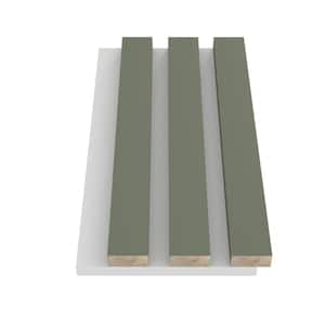 Sample 10 in. x 6 in. x 0.8 in. Acoustic Vinyl Wall Cladding Siding Board in Light Blue with White Base