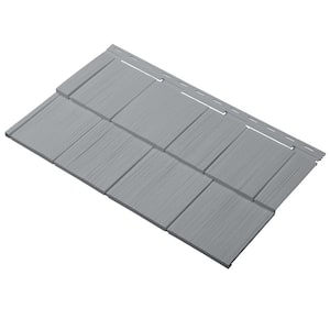 Cedar Dimensions Shingle 14 in. x 24 in. Polypropylene Siding Sample in Wedgewood