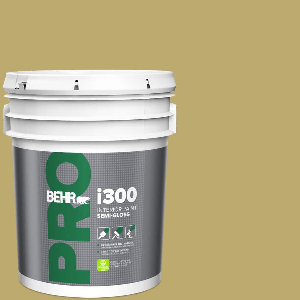 BEHR PRO 5 gal. 370F5 Coriander Seed SemiGloss Interior Paint PR37305 The Home Depot