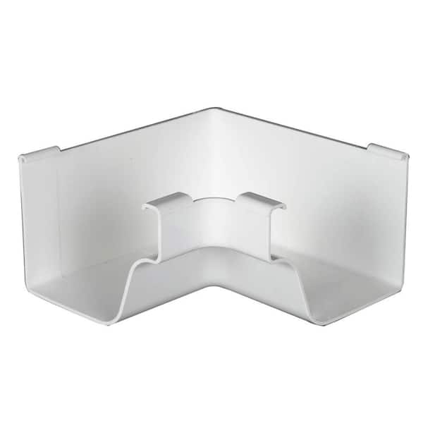 Amerimax Home Products 5 in. White Vinyl K-Style Inside Gutter Miter