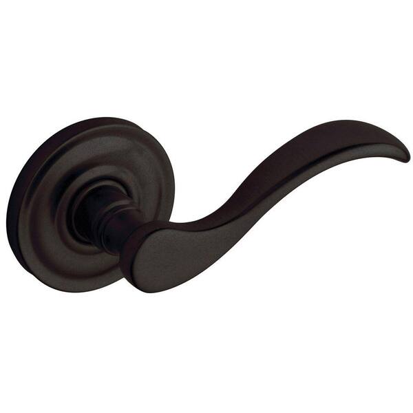 Baldwin Estate Distressed Oil-Rubbed Bronze Passage Wave Lever