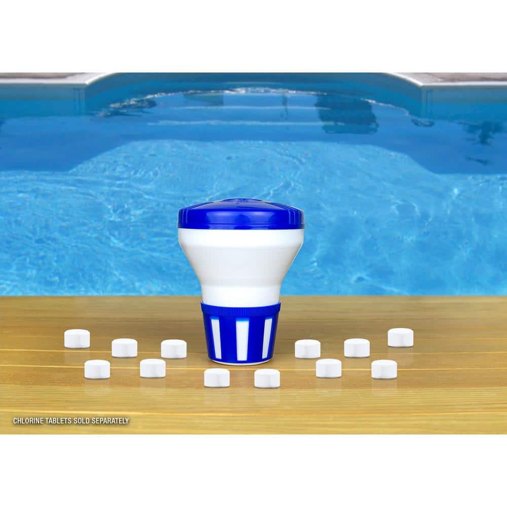 HDX Floating Chlorine Bromine Dispenser for Spas, Hot Tubs and