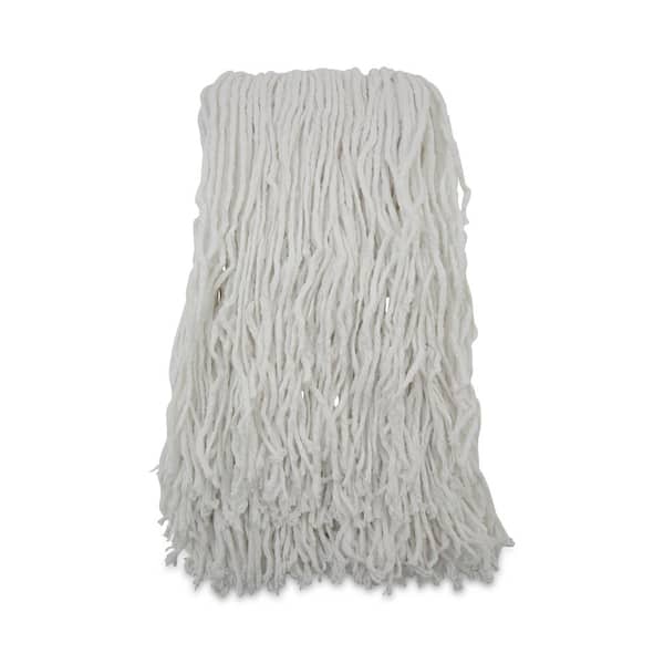 Boardwalk Rayon Banded Cut-End String Mop Mop Head, White, 24 oz., 1 1/4 in. Headband, (12-Carton)