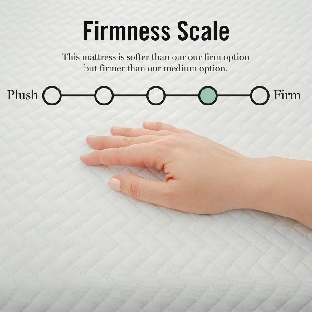 Twin 12" White Gel Memory Foam Adjustable Bed Mattress