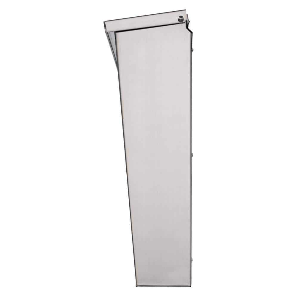 Stainless Steel Locking Wall Mount Mailbox with Cam Lock