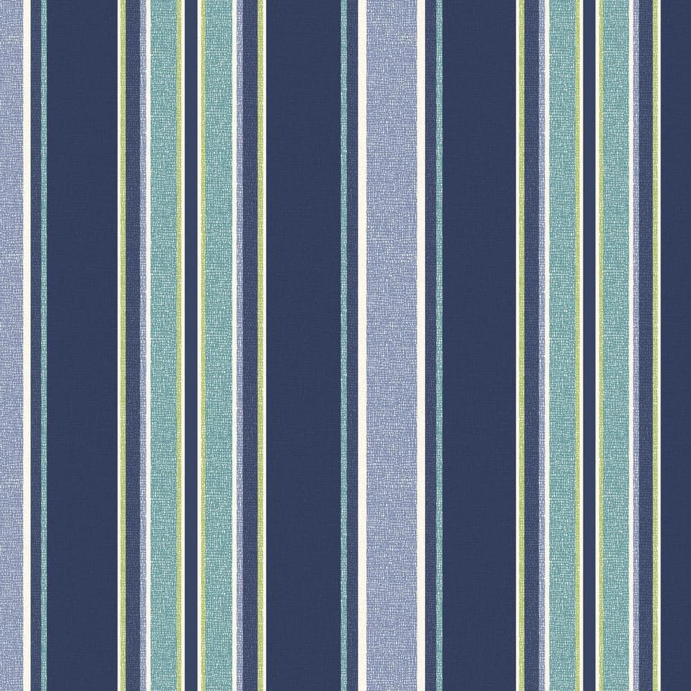 Sapphire Aurora Striped Square Outdoor Throw Pillow Set